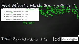 4th Grade STAAR Practice Expanded Notation 42B  1 [upl. by Aneleve182]