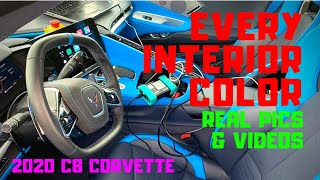 EVERY INTERIOR COLOR OF THE 2020 C8 CORVETTE  Pictures amp Videos [upl. by Ytisahc]