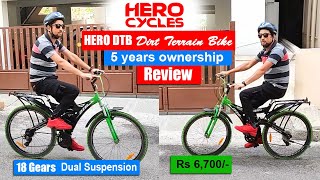 Best bicycle under 7000 in India 2021  Top HERO Mountain Bike 18 Gears Dual Suspension MTB Cycle [upl. by Thorner]