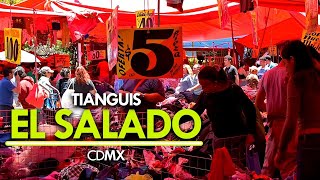 TIANGUIS EL SALADO en ACATITLA  CDMX ¿ROPA desde 10 PESOS  Qué Chido [upl. by Nils]