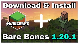 How To Download Bare Bones Texture Pack In Minecraft 1201 [upl. by Uhayile]