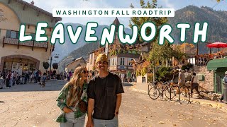 WASHINGTON FALL ROADTRIP 🍁 Exploring The Iconic Bavarian Town of Leavenworth [upl. by Haldan]