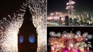 New Year fireworks displays around the world [upl. by Zsamot324]