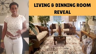 REGINAS WAY quotUltimate Living Room amp Dining Room Reveal  Interior Design Inspirationquot [upl. by Atiekal]