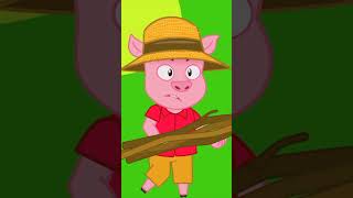 LES TROIS PETITS COCHONS  Comptine éducative  shorts [upl. by Sharma]