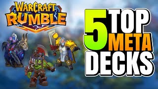 The TOP 5 meta STARTER Decks  Warcraft Rumble PvP Build amp Guide [upl. by Eadahs549]