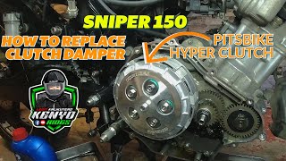 HOW TO REPLACE CLUTCH DAMPER  INSTALL PITSBIKE HYPER CLUTCH SNIPER 150  Y15ZR [upl. by Balliol]