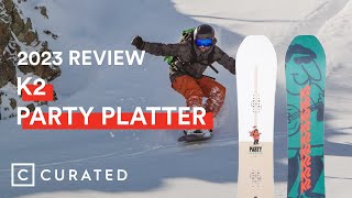 2023 K2 Party Platter Snowboard Review 2024 Same Tech Different Graphic  Curated [upl. by Llain]