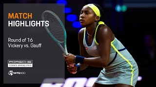 Porsche Tennis Grand Prix  04172024  Match Highlights  Vickery vs Gauff [upl. by Hendrickson]