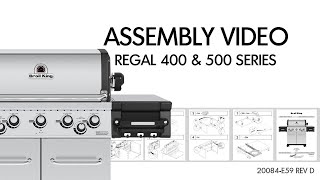 Regal 400 amp 500 Series Assembly  Broil King [upl. by Mcgaw]