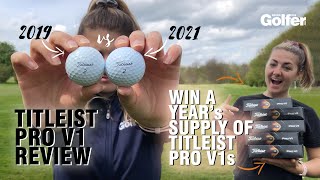 Titleist Pro V1 review How do the 2021 Pro V1 and Pro V1x perform  WIN A YEARS SUPPLY [upl. by Mik]