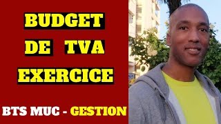 BTS MCO  BTS MUC  GESTION  BUDGET DE TVA  EXERCICE [upl. by Adnawak783]