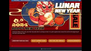 Steam Lunar New Year Sale 2024  Get your Daily Sticker [upl. by Jolie]