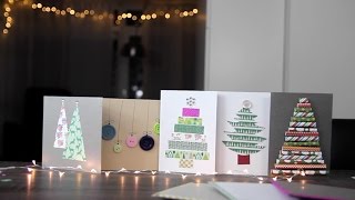 DIY Zelf kerstkaarten maken Budget  Makkelijk  Inspiratie  Pinterest [upl. by Shelba]