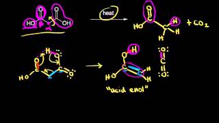 Decarboxylation  Carboxylic acids and derivatives  Organic chemistry  Khan Academy [upl. by Donelle]