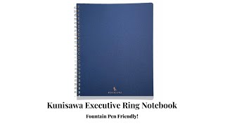 Kunisawa Executive Ring Notebook  Fountain Pen Friendly [upl. by Hilda]