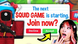 We got INVITED to SQUID GAME in Adopt Me Roblox Red Light Green Light Odd or Even Face Reveal [upl. by Khanna]