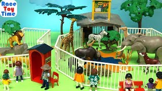 Playmobil Safari Animals Zoo  Fun Toys For Kids Video [upl. by Carolynn742]