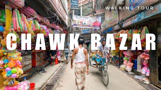 Chawk Bazar Walking Tour Dhaka Bangladesh 4K [upl. by Nimajnab625]