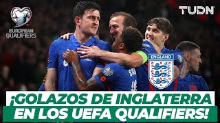 ¡MÁQUINA GOLEADORA Golazos de Inglaterra rumbo a Qatar 2022  UEFA European Qualifiers 2021  TUDN [upl. by Waterer196]