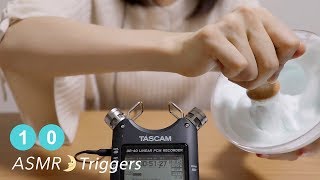 ASMR 10 ASMR Triggers For Sleep amp Relaxing  No Talking  DR40 [upl. by Hootman]