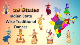 Indian 28 States Folk Dances amp Traditional Dances of India Official Video folkdancesofindia [upl. by Aihsemat872]