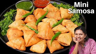 तीख़ा चटपटा मिनी समोसा  Spicy Mini Samosa Recipe  Samosa Recipe  Punjabi Samosa  Kabitaskitchen [upl. by Ruyle]