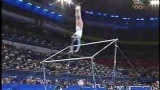 Yelena Produnova  2000 Olympics Team Finals  Uneven Bars [upl. by Ymmor]