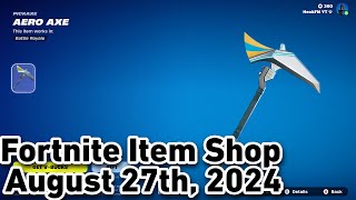 VERY RARE AREO AXE PICKAXE IS BACK amp J BALVIN COLLAB SKIN Fortnite Item Shop [upl. by Anole]