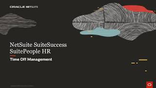 NetSuite SuiteSuccess SuitePeople HR Time Off Management [upl. by Odie763]