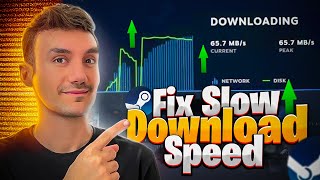 How To Fix Steam Games Slow Download Speed [upl. by Fennie]