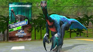 NEW STRUTHIOMIMUS X3 MAX LEVEL 40  JURASSIC WORLD THE GAME [upl. by Atinuahs]