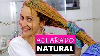 Cómo ACLARAR a Rubio el Cabello Naturalmente en Casa 😜 EN 1 Día😍YULIE CABEL [upl. by Veronica]