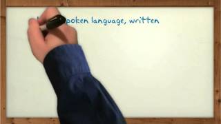 Differences Between Spoken and Written Language [upl. by Eyla676]