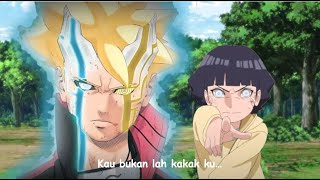 Himawari mode byakugan VS Boruto mode otsutsuki  Momoshiki bangkit mengendalikan tubuh Boruto [upl. by Nevuer186]