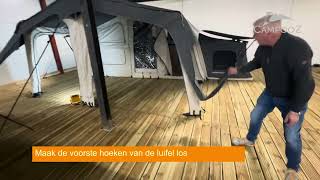 Campooz Tenttrailer Lazy Jack  de vouwwagen inklappen [upl. by Sirromaj]