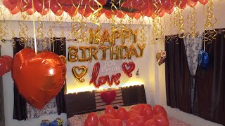 Surprise Romantic Room Decoration for Birthday Anniversary [upl. by Sorazal870]