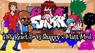 FNF React To Shaggy x Matt ModFRIDAY NIGHT FUNKIN’ElenaYT [upl. by Gad]