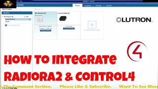 How To Integrate Lutron RadioRa2 With Control4 [upl. by Essilec]