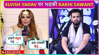 Usne Mujhe Roast Rakhi Sawant Angry Reaction On Bigg Boss OTT 2 Winner Elvish Yadav [upl. by Launame]