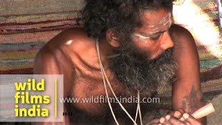 Aghori baba lights his chillum [upl. by Tolmach]