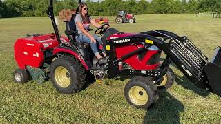 Yanmar YMRB32 Mini Round Baler [upl. by Malanie]