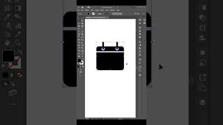 How to make a simple calendar icon design  Adobe illustrator CC calendar icon short [upl. by Parrisch]