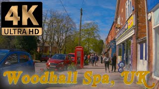 4K WOODHALL SPA  An English Village  80 Minute Walk in 4K [upl. by Yelich]