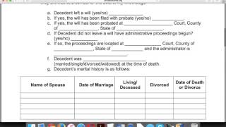 How to Write an Affidavit of Heirship Form [upl. by Aiekal]