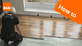 How to lay flooring part 3 laying locking laminate [upl. by Dael]