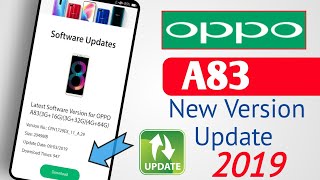 OPPO A83 Latest Version Update 2019  OPPO A83 New Version Update Installation  Oppo Update [upl. by Lledraw]