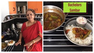 Bachelors Sambar  Beginners Sambar  Simple amp Easy [upl. by Nord]