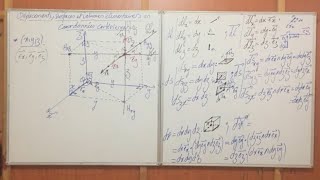 Déplacementssurfaces et volume élémentaires en coordonnées cartésiennes [upl. by Adnirem]