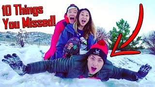 🤟 Stephen Sharer SNOW DAY Top 10 Things YOU MISSED  🤟 w Carter Sharer amp Lizzy Sharer 🤟 [upl. by Notsuj]